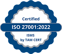 ISO 27001:2022 Certified ISMS by TAM CERT